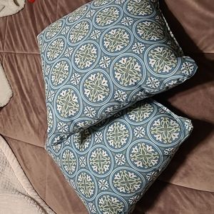 2 indoor/ outdoor pillows